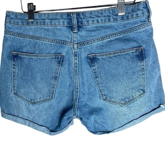 H&M Denim Shorts 6 Medium Summer Jean Short Mom Jeans Pant Bottom Beach Vacation - Picture 2 of 9